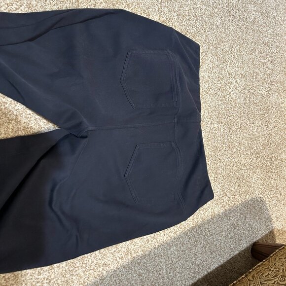 J Jill WE SMOOTH-FIT KNIT JEANS. Navy Blue. - Picture 2 of 4